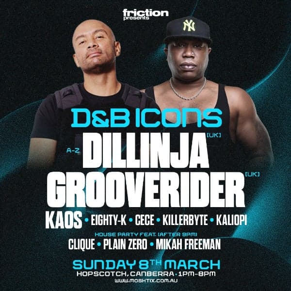 D&B ICONS ft Dillinja (UK) & Grooverider (UK) at Hopscotch Bar