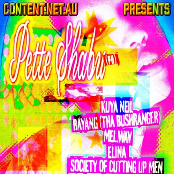 PETTE SHABU (PH) + BAYANG (tha Bushranger) & Kuya Neil, Elina, Society of Cutting Up Men, mel.wav at The Vanguard