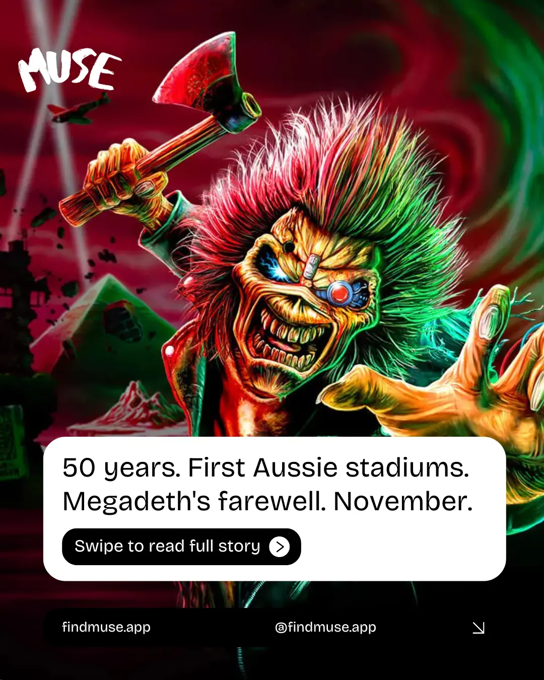 Iron Maiden Run For Your Lives Australia Tour 2026 announcement